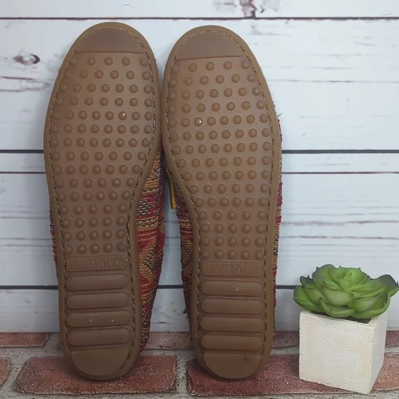 Minnetonka Baja Tapestry Southwestern‎ Boho Slip On Loafer Moccasin Women's 6.5 - Picture 14 of 16